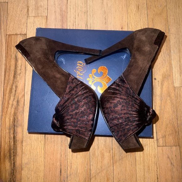 Deréon Heels Size 7 Brown - Picture 7 of 11